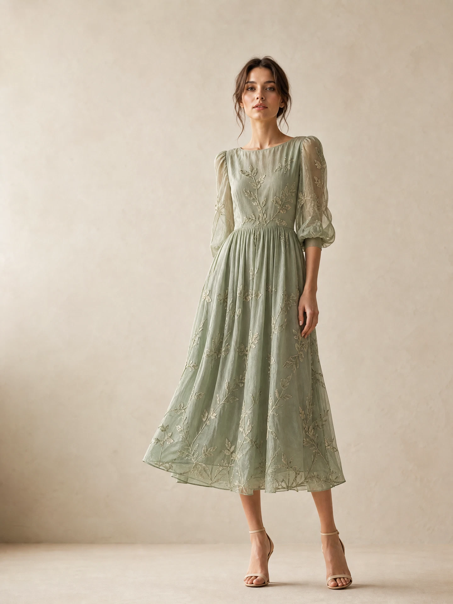 TheSweetLie realistic sage embroidered fashion look