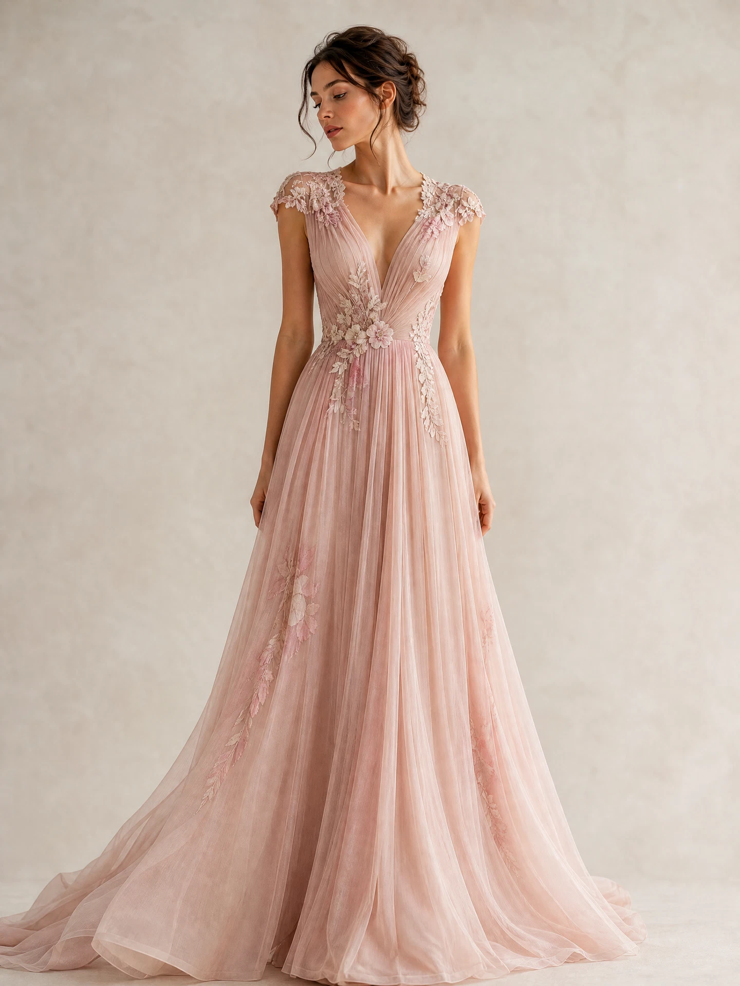 TheSweetLie realistic rose pleated fashion look