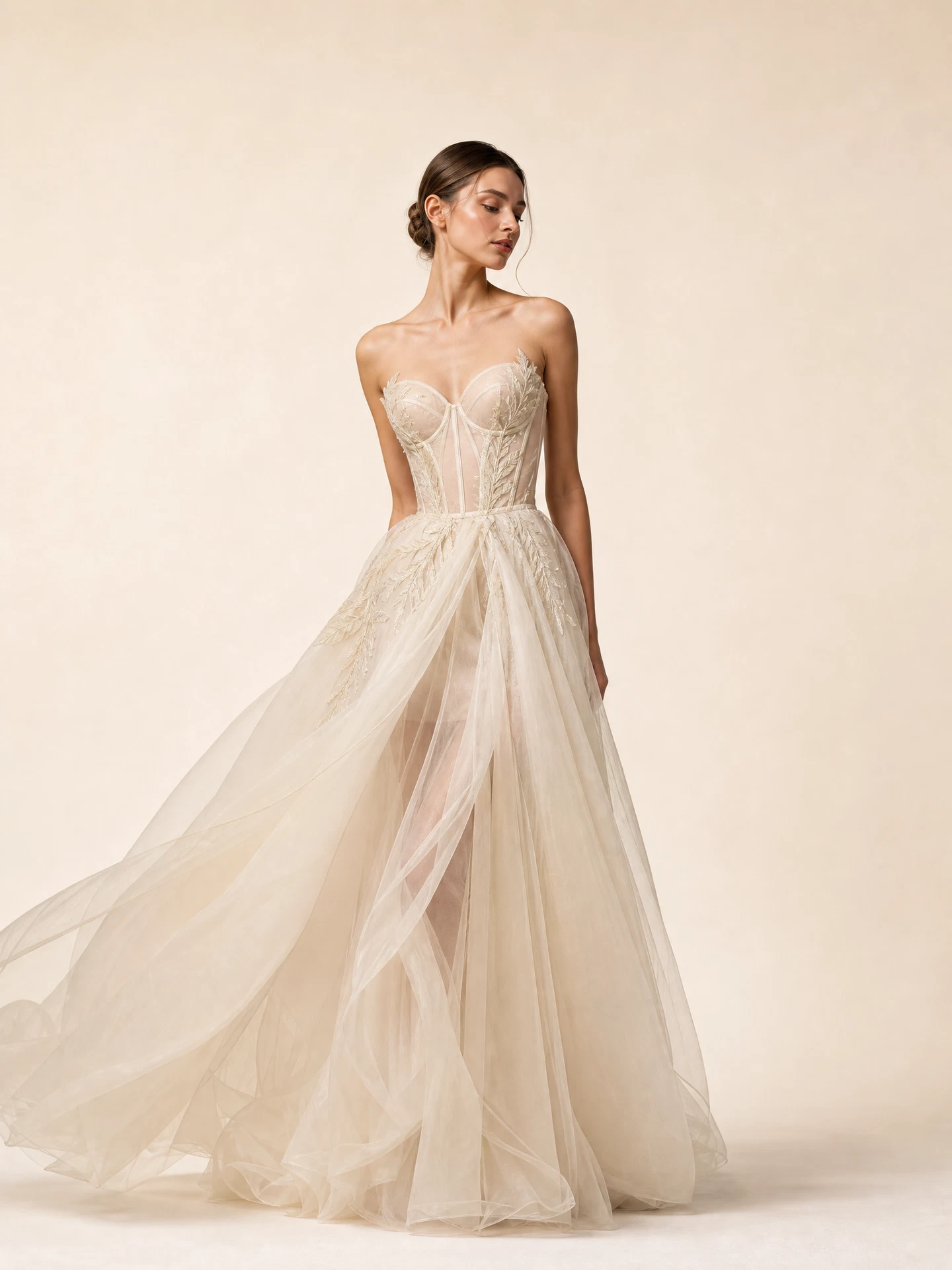 TheSweetLie realistic ivory couture fashion look