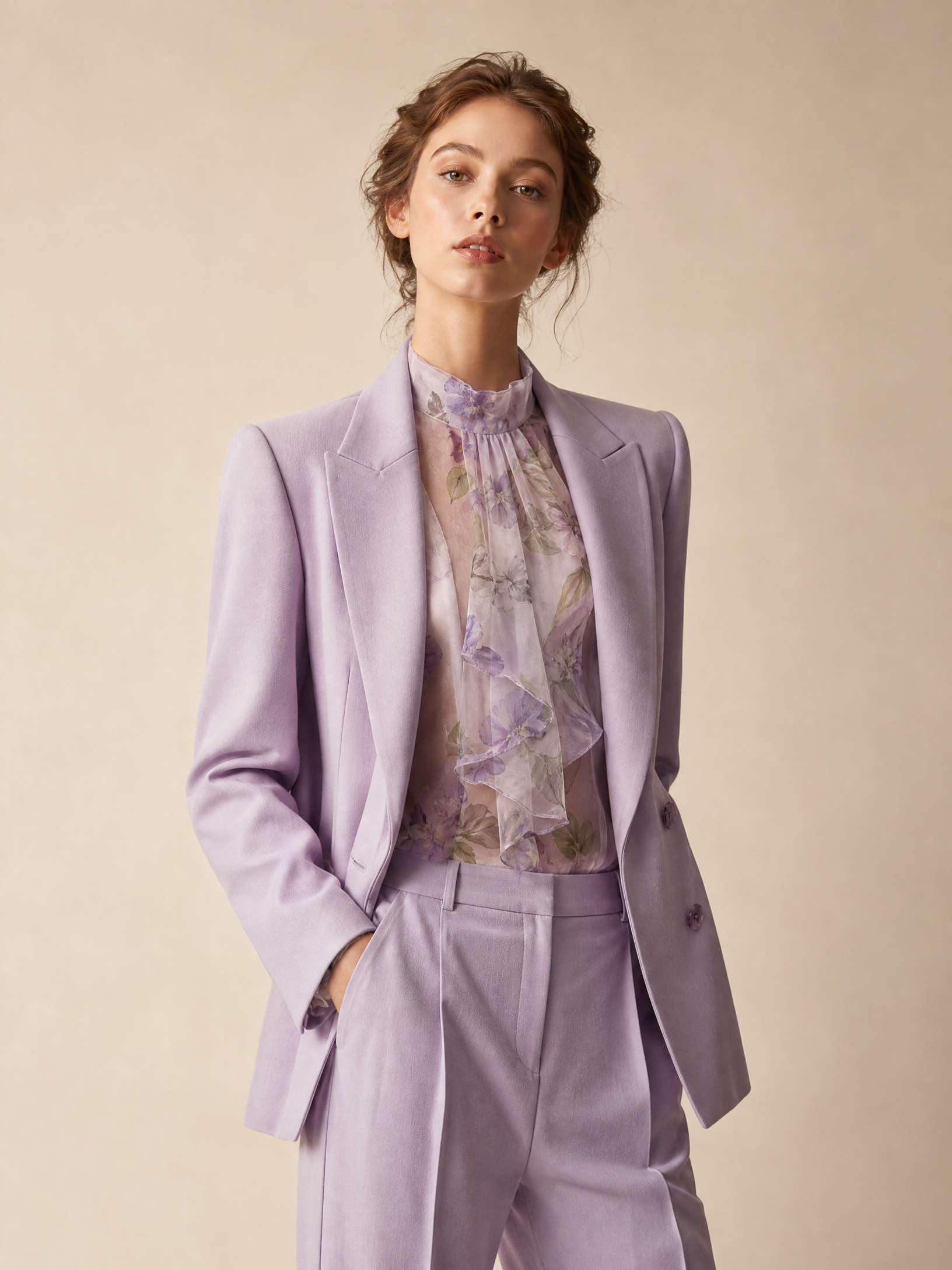 TheSweetLie realistic colorful floral fashion look