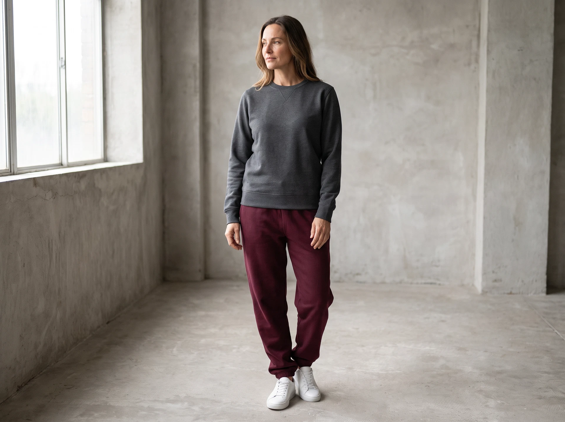 TheSweetLie graphite sweatshirt and joggers photograph