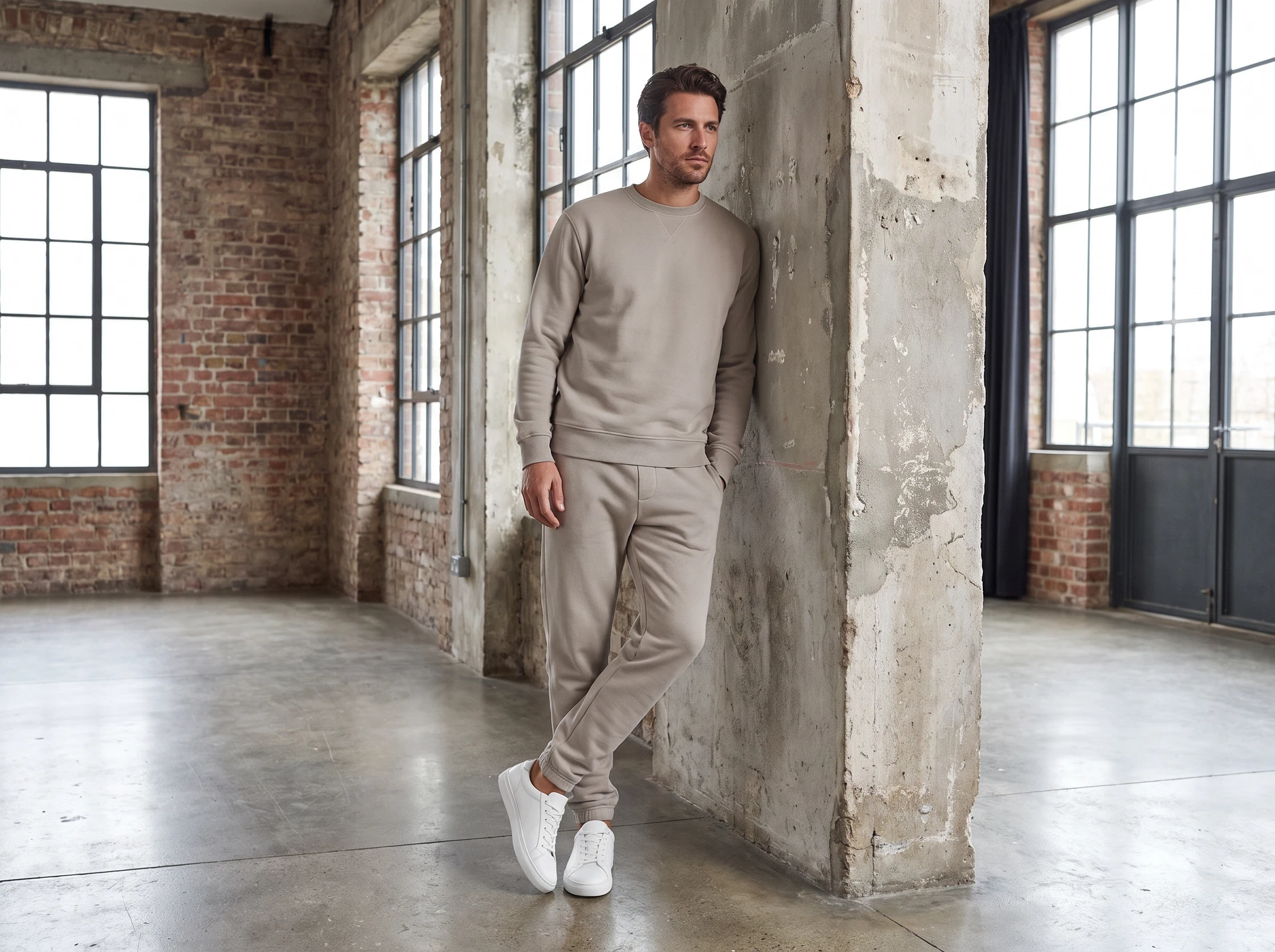 TheSweetLie stone sweatshirt and sweatpants photograph