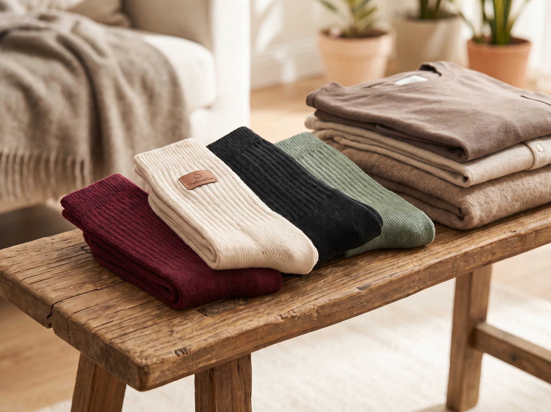 TheSweetLie multi-color sock arrangement