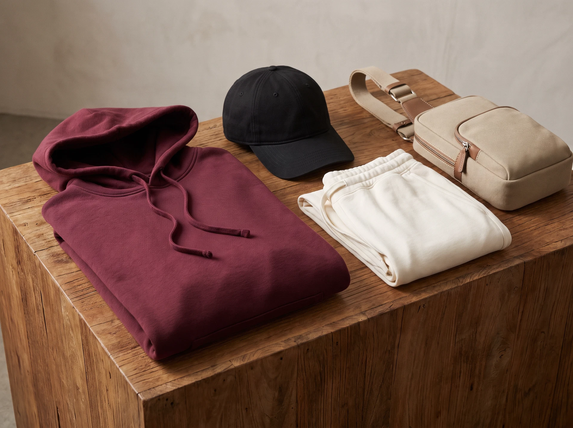 TheSweetLie hoodie joggers cap and sling bag