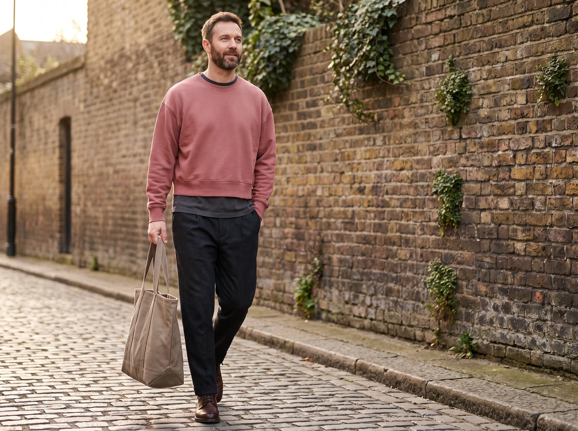 TheSweetLie rose sweatshirt and canvas tote