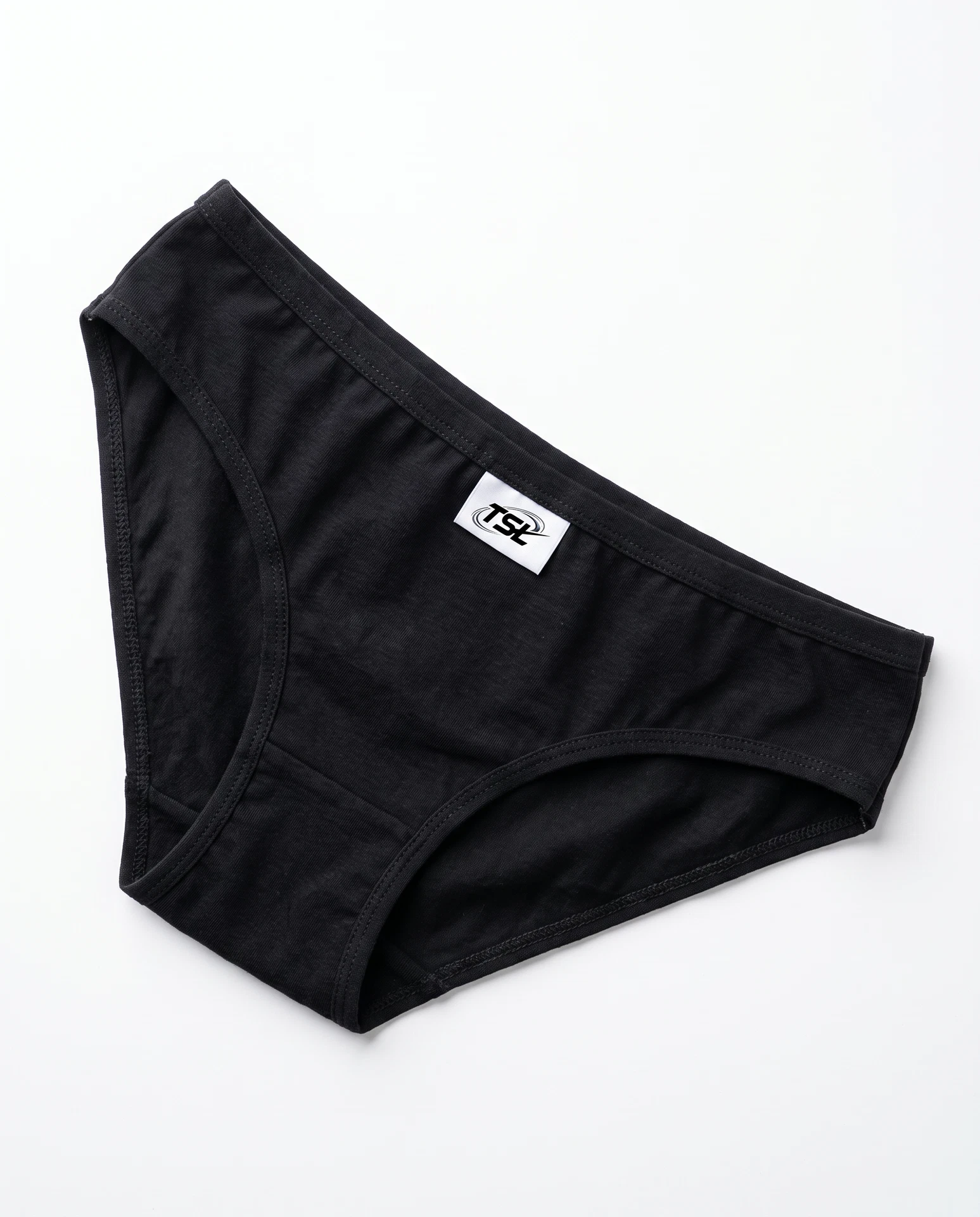 TheSweetLie black panties with white woven TSL label