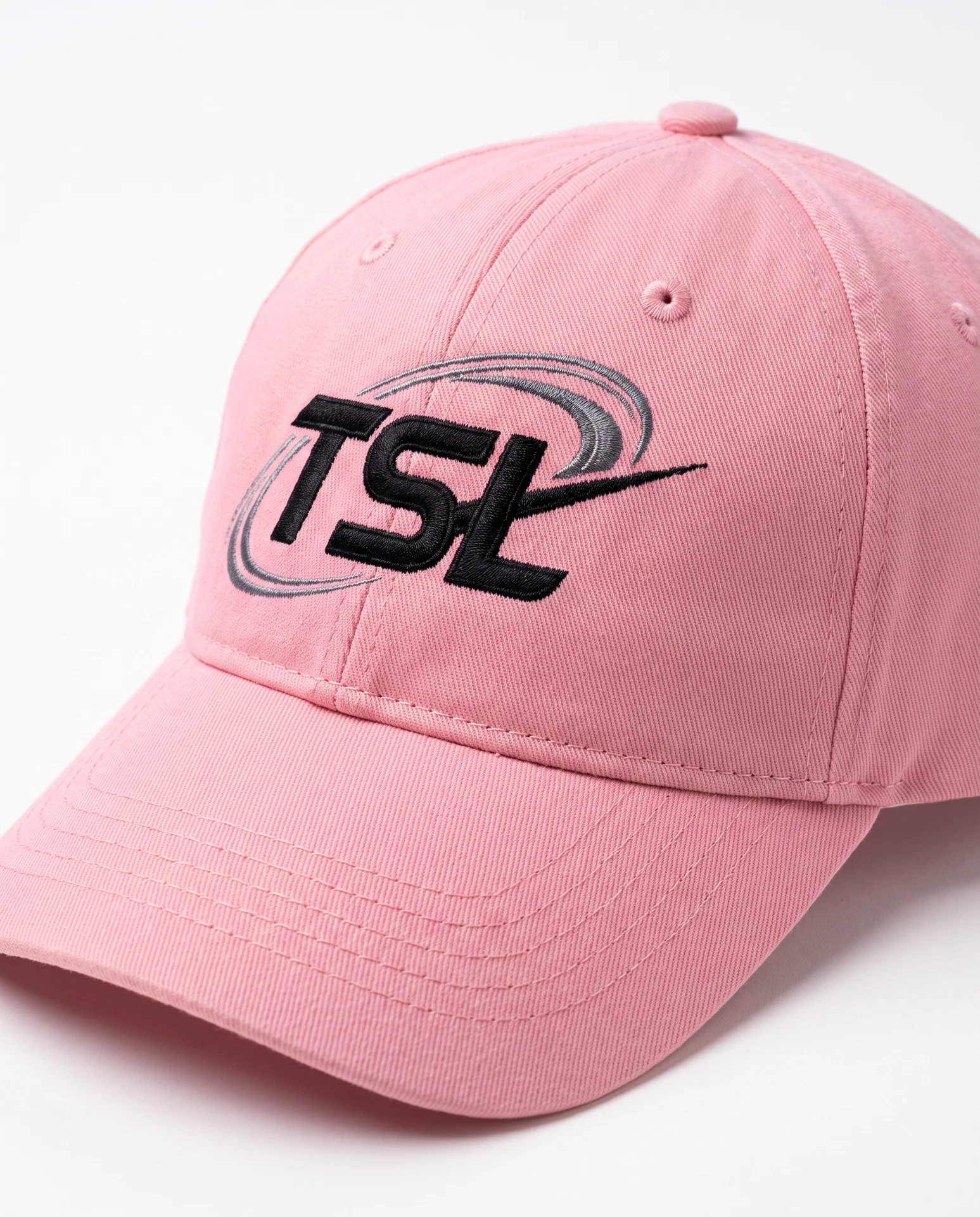 TheSweetLie pink cap with black embroidered TSL logo