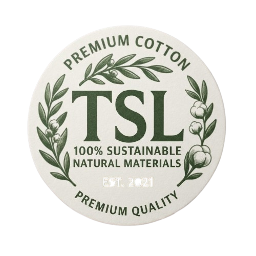 TSL premium cotton sustainable quality badge